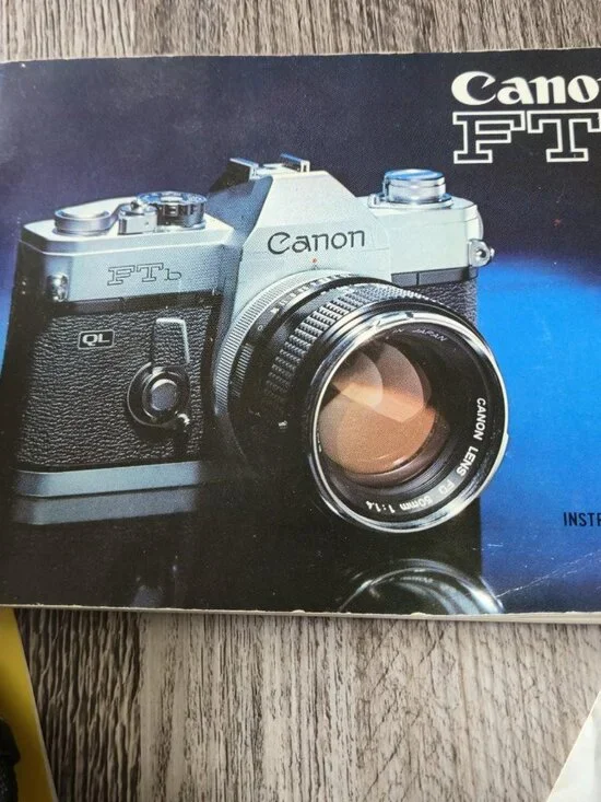 Canon FTb QL Silver 35mm SLR Film Camera Bundle FD 50mm F/1.8 SC Lens 2x-A Cases - Picture 16 of 16